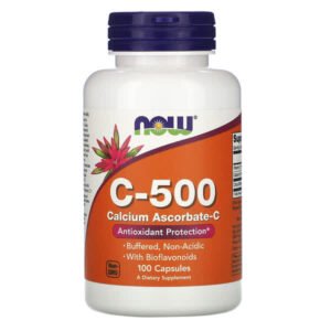 NOW Foods, C-500, Calcium Ascorbate-C, 100 Capsules