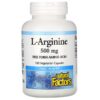 Natural Factors, L-Arginine, 500 mg, 180 Vegetarian Capsules