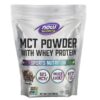 NOW Foods, Sports, MCT Powder with Whey Protein, Chocolate Mocha, 1 lb (454 g)