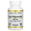 California Gold Nutrition, Trans-Resveratrol, 600 mg , 60 Veggie Capsules 2 California Gold Nutrition, Trans-Resveratrol, 600 mg , 60 Veggie Capsules