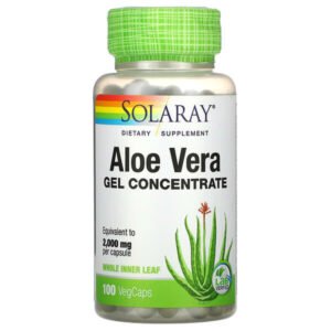 Solaray, Aloe Vera Gel Concentrate, 100 VegCaps
