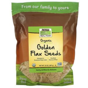 NOW Foods, Real Food, Organic Golden Flax Seeds, 32 oz (907 g)