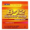 NOW Foods, Shots, B-12, Mixed Berry, 10,000 mcg, 12 Shots, 0.5 fl oz (15 ml) Each
