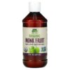 NOW Foods, Real Food, Organic Monk Fruit, Zero-Calorie Liquid Sweetener, 8 fl oz (237 ml)