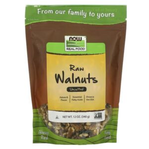 NOW Foods, Real Food, Raw Walnuts, Unsalted, 12 oz (340 g)