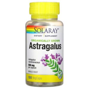 Solaray, Organically Grown Astragalus, 550 mg, 100 VegCaps
