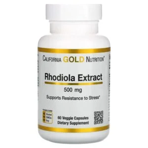 California Gold Nutrition, Rhodiola Extract, 500 mg, 60 Veggie Capsules