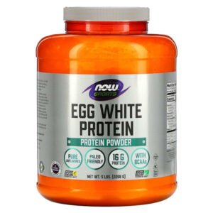 NOW Foods, Sports, Egg White Protein Powder, Unflavored, 5 lbs (2,268 g)