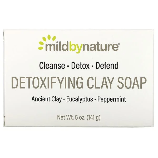 Mild By Nature, Detoxifying Clay, Bar Soap, Eucalyptus & Peppermint, with Ancient Clay, 5 oz (141 g)