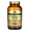 Solgar, Omega-3, EPA & DHA, Triple Strength, 950 mg, 100 Softgels 2 Solgar, Omega-3, EPA & DHA, Triple Strength, 950 mg, 100 Softgels