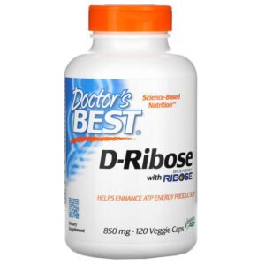 Doctor’s Best, D-Ribose with BioEnergy Ribose, 850 mg, 120 Veggie Caps