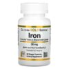 California Gold Nutrition, Ferrochel Iron (Bisglycinate), 36 mg, 90 Veggie Capsules