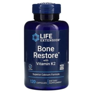 Life Extension, Bone Restore with Vitamin K2, 120 Capsules