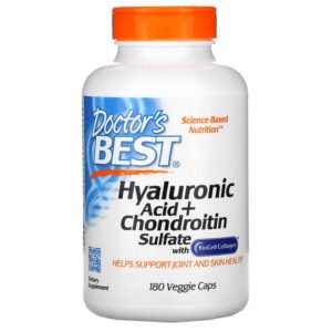 Doctor’s Best, Hyaluronic Acid + Chondroitin Sulfate, 180 Veggie Caps