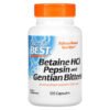 Doctor's Best, Betaine HCL Pepsin & Gentian Bitters, 120 Capsules 2 Doctor's Best, Betaine HCL Pepsin & Gentian Bitters, 120 Capsules