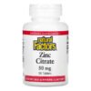 Natural Factors, Zinc Citrate, 50 mg, 90 Tablets