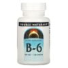 Source Naturals, B-6, 500 mg, 100 Tablets