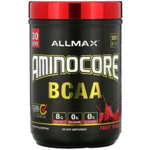 ALLMAX Nutrition, AMINOCORE BCAA, Fruit Punch, 0.69 lbs (315 g)
