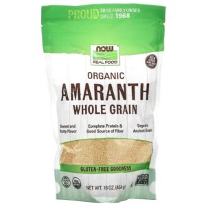 NOW Foods, Organic Amaranth, Whole Grain, 16 oz (454 g)