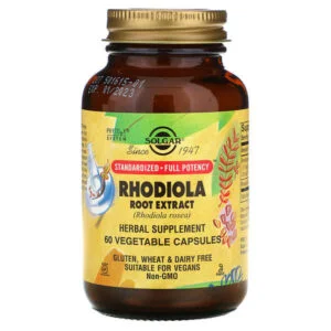 Solgar, Rhodiola Root Extract, 60 Vegetable Capsules