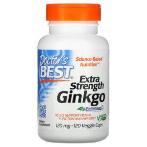 Doctor’s Best, Extra Strength Ginkgo, 120 mg, 120 Veggie Caps