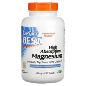 Doctor’s Best, High Absorption Magnesium, 100 mg, 240 Tablets