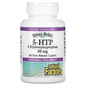 Natural Factors, Stress-Relax, 5-HTP, 50 mg, 60 Time Release Caplets