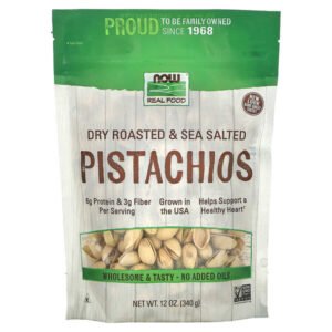 NOW Foods, Real Food, Dry Roasted & Sea Salted Pistachios, 12 oz (340 g)