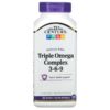 21st Century, Triple Omega Complex 3-6-9, 90 Enteric Coated Softgels