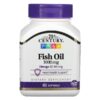 21st Century, Fish Oil, 1000 mg, 60 Softgels 1 21st Century, Fish Oil, 1000 mg, 60 Softgels