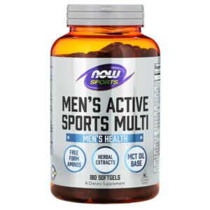 NOW Foods, Sports, Men’s Active Sports Multi, 180 Softgels