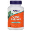 NOW Foods, Coral Calcium, 1,000 mg, 100 Veg Capsules 2 NOW Foods, Coral Calcium, 1,000 mg, 100 Veg Capsules