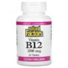 Natural Factors, Vitamin B12, 1,000 mcg, 60 Tablets