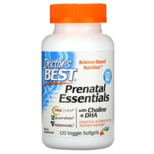 Doctor’s Best, Prenatal Essentials with Choline & DHA, 120 Veggie Softgels