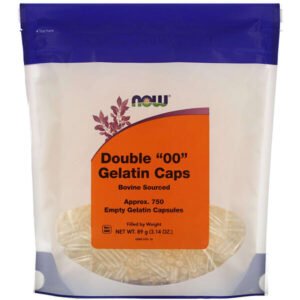 NOW Foods, Double “00” Gelatin Caps, Approx. 750 Empty Gelatin Capsules