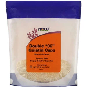 NOW Foods, Double “00” Gelatin Caps, Approx. 750 Empty Gelatin Capsules