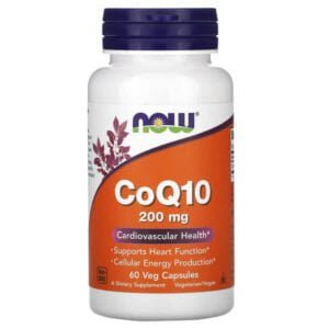 NOW Foods, CoQ10, 200 mg, 60 Veg Capsules