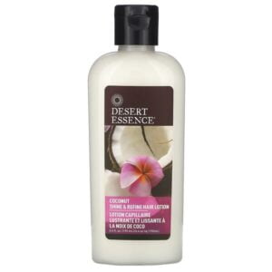 Desert Essence, Shine & Refine Hair Lotion, Coconut, 6.4 fl oz (190 ml)