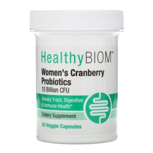 HealthyBiom, Women’s Cranberry Probiotics, 10 Billion CFUs, 30 Veggie Capsules