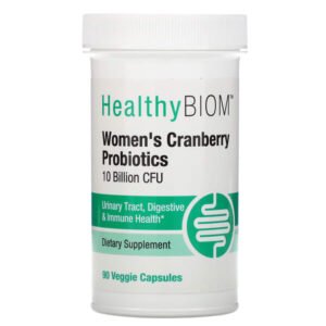 HealthyBiom, Women’s Cranberry Probiotics, 10 Billion CFUs, 90 Veggie Capsules