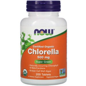 NOW Foods, Certified Organic Chlorella, 500 mg, 200 Tablets