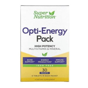 Super Nutrition, Opti-Energy Pack, Multivitamin & Mineral, Iron-Free, 30 Packets
