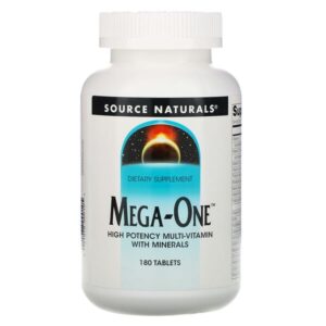 Source Naturals, Mega-One, High Potency Multi-Vitamin with Minerals, 180 Tablets