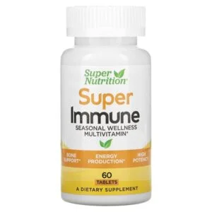Super Nutrition, Super Immune, Seasonal Wellness Multivitamin, 60 Tablets