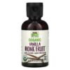 NOW Foods, Real Food, Organic Monk Fruit, Liquid Sweetener, Vanilla, 1.8 fl oz (53 ml)