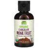 NOW Foods, Real Food, Organic Monk Fruit, Zero-Calorie Liquid Sweetener, Chocolate, 1.8 fl oz (53 ml)