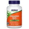 NOW Foods, Cinnamon Bark, 600 mg, 120 Veg Capsules 1 NOW Foods, Cinnamon Bark, 600 mg, 120 Veg Capsules