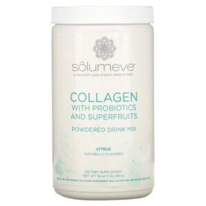 Solumeve, Collagen with Probiotics and Superfruits, Powdered Drink Mix, Citrus, 16 oz (454 g)