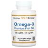 California Gold Nutrition, Omega-3 Premium Fish Oil, 180 EPA / 120 DHA, 100 Fish Gelatin Softgels