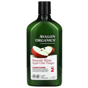 Avalon Organics, Conditioner, Smooth Shine, Step 2, Apple Cider Vinegar, 11 oz (312 g)